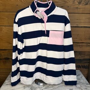 Crown & Ivy Rugby Stripe Pullover